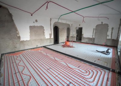 Salon mettre un chauffage au sol